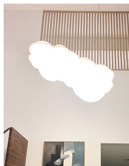 art seventies miroir nuage décoration d'intérieur Laurence Bosmans